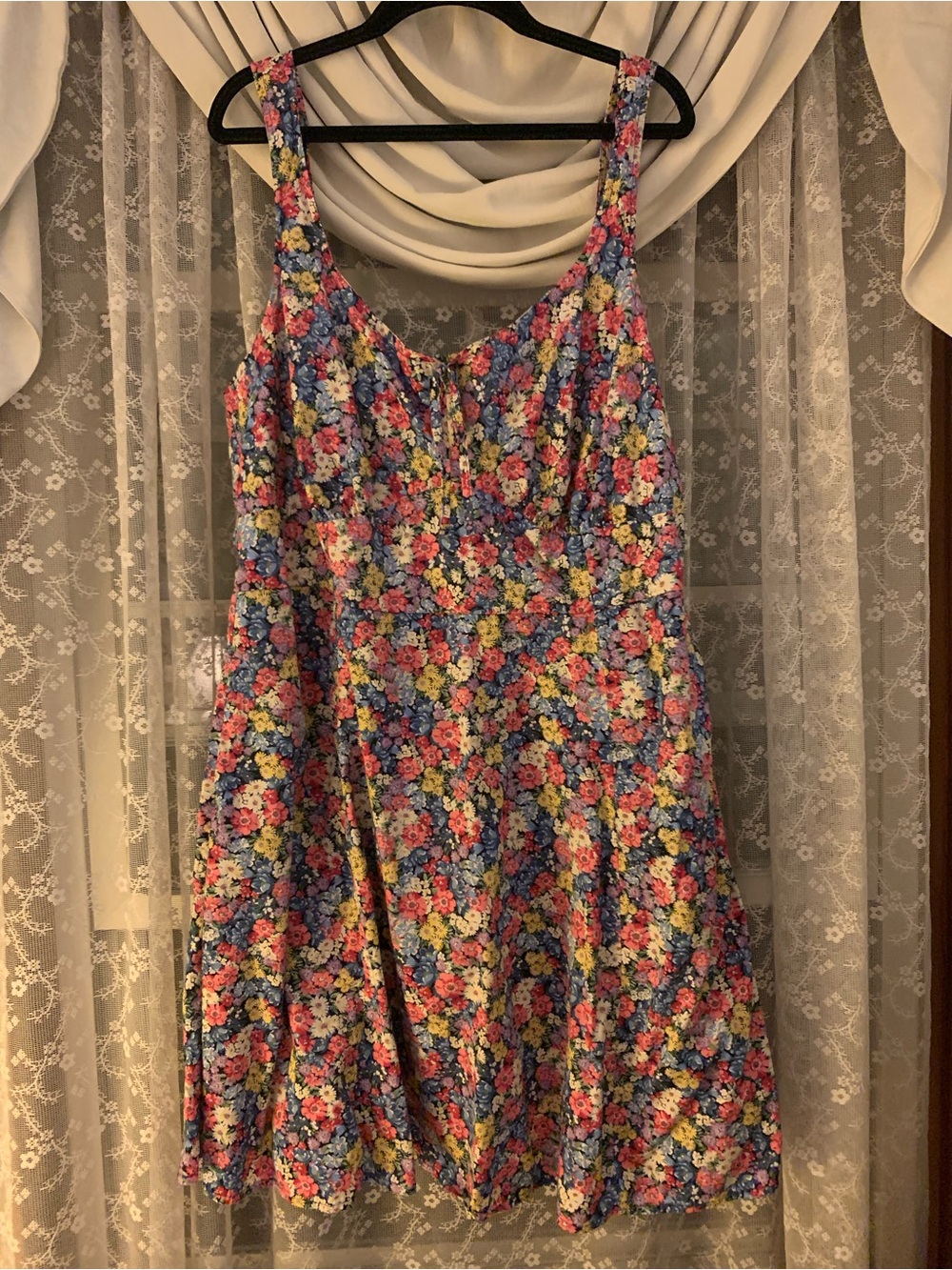 Old Navy Floral Mini Dress in Blue, Pink, Yellow
